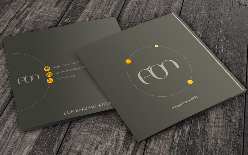 EON Residencies company profile designed bybrandcube